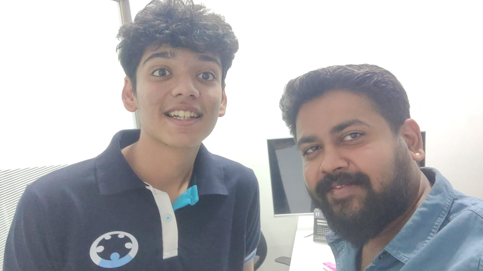 Mentor and student moment at KENC